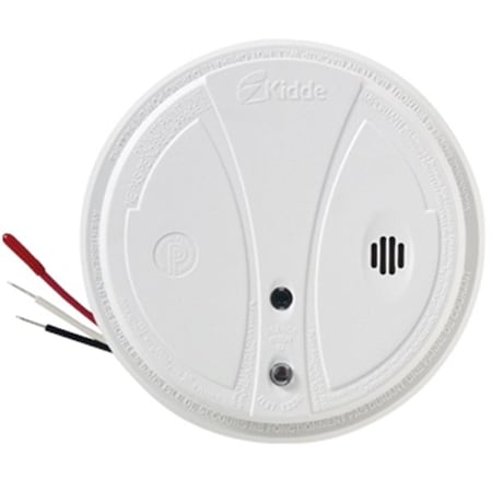 Kidde Kidde Smoke Alarm, 10 ft, LED Display, 85 dB, Alarm: Audio, Photoelectric Sensor, White PPE120CA